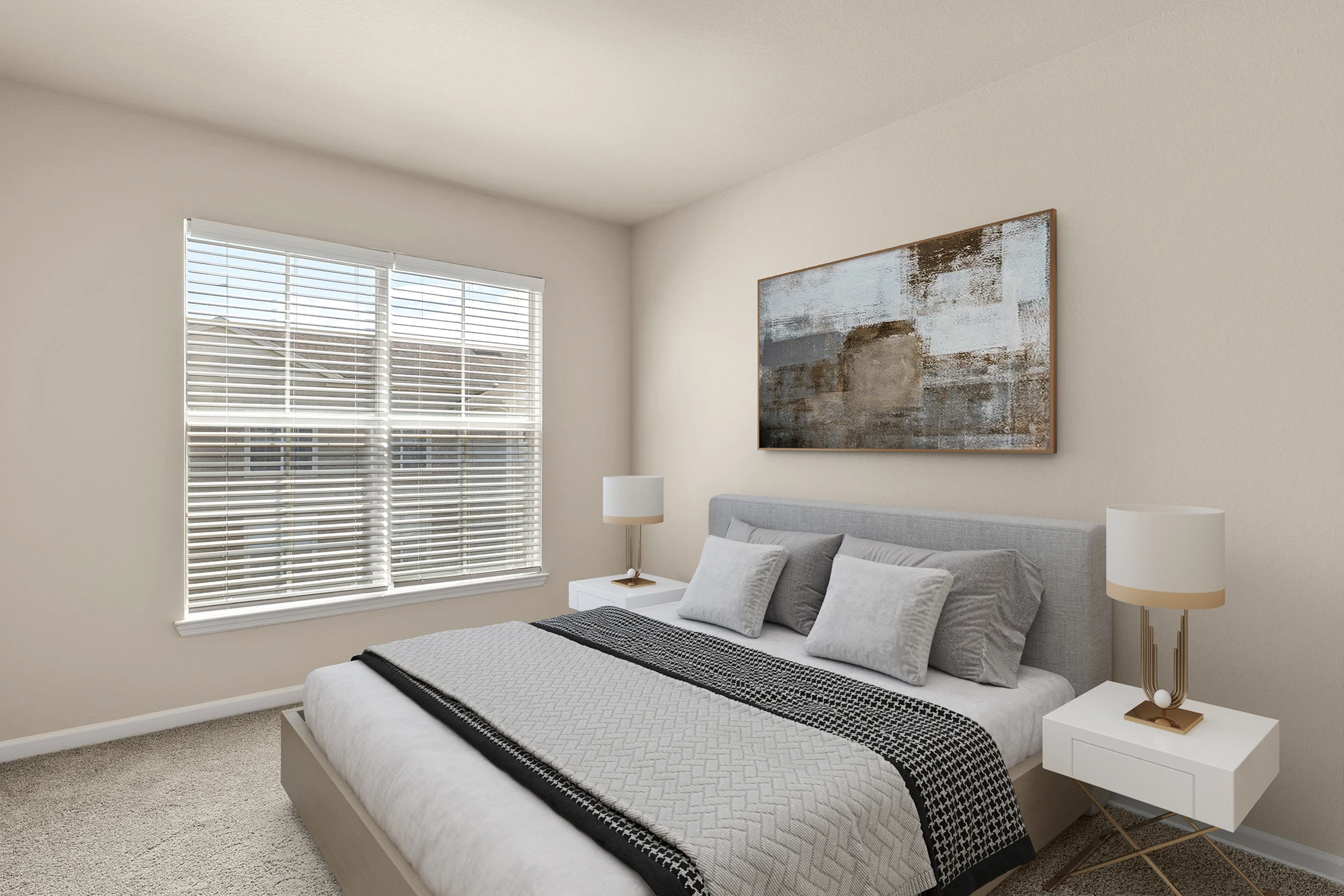 Bedroom with two side tables and window